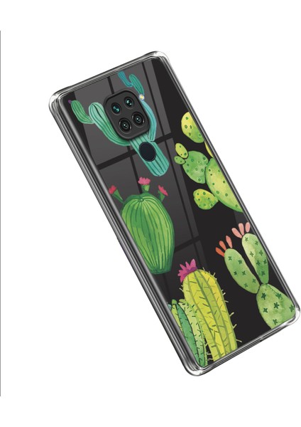 Desen Baskı Tpu Xiaomi Redmi Için Telefon Kapağı Not 9/redmi 10X 4g-Cactus (Yurt Dışından)