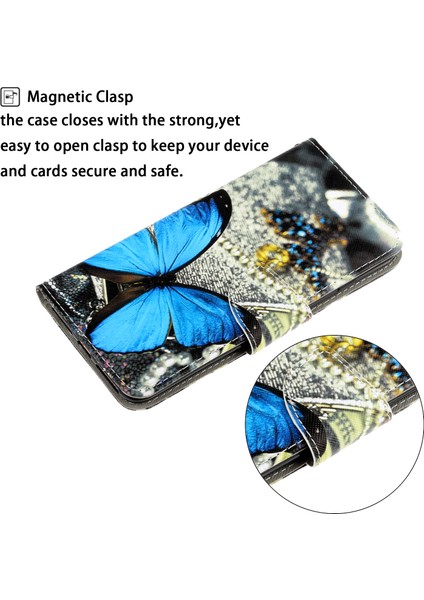 Desen Baskı Kapağı Xiaomi Redmi Için Manyetik Deri Cüzdan Kılıfı Not 9/10X 4g-Blue (Yurt Dışından) fiyatları