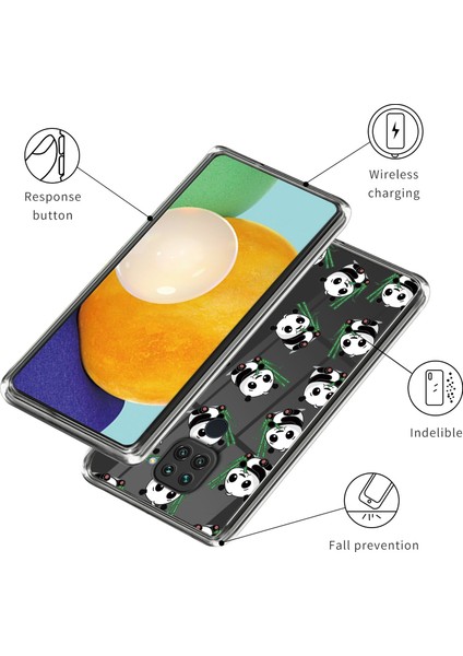 Desen Baskı Tpu Xiaomi Redmi Için Telefon Kapağı Not 9/redmi 10X 4g-Panda (Yurt Dışından) modelleri