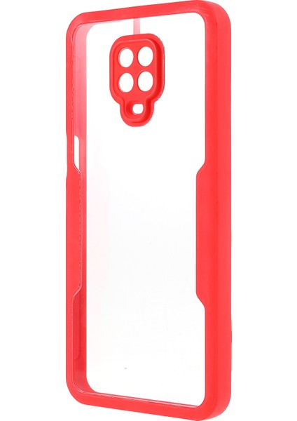 Her Şey Dahil Pet Ekran Koruyucu+Akrilik Arka Panel+Tpu Çerçeve Koruyucu Kılıf Xiaomi Redmi Note 9 Pro Max/note 9s/not 9 Pro-Kırmızı (Yurt Dışından) fiyatları
