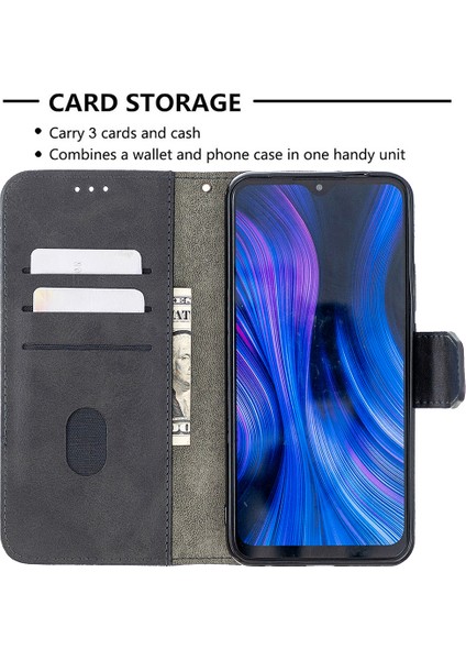Xiaomi Redmi 9-Black Için Çeşitli Timsah Deri Deri Cüzdan Kılıfı (Yurt Dışından) modelleri