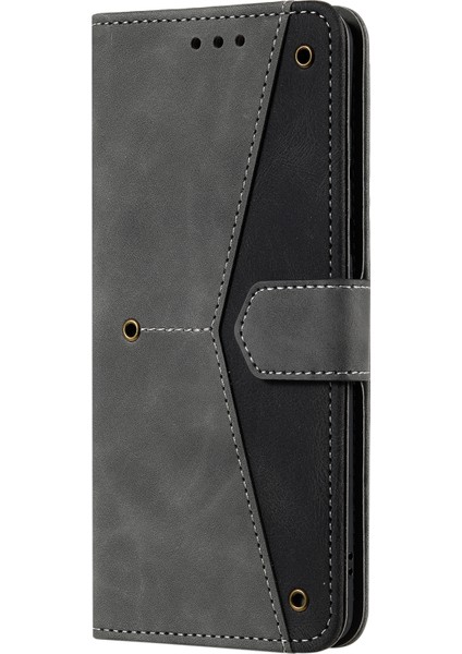 Birleştirme Dikiş Cilt Dokunuşu Hissi Tam Koruma Pu Deri Kapak Iç Tpu Telefon Kasası Kabuk Xiaomi Için Stant Cüzdanı Not 11 Pro 5g (Çin) (Mediatek)/not 11 Pro+ 5g-Grey (Yurt Dışından) fiyatları