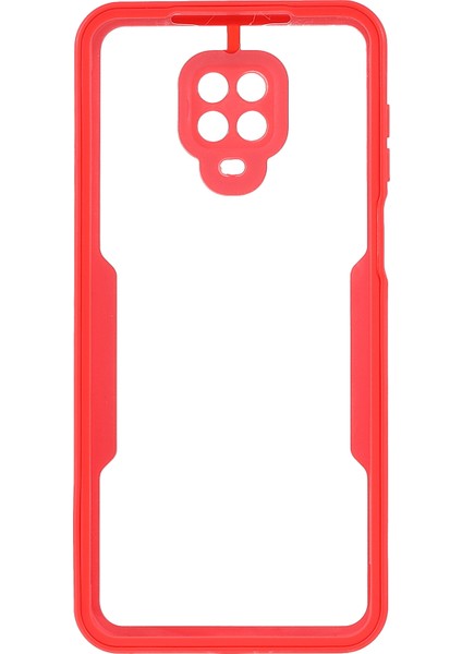 Her Şey Dahil Pet Ekran Koruyucu+Akrilik Arka Panel+Tpu Çerçeve Koruyucu Kılıf Xiaomi Redmi Note 9 Pro Max/note 9s/not 9 Pro-Kırmızı (Yurt Dışından) modelleri