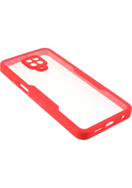 Her Şey Dahil Pet Ekran Koruyucu+Akrilik Arka Panel+Tpu Çerçeve Koruyucu Kılıf Xiaomi Redmi Note 9 Pro Max/note 9s/not 9 Pro-Kırmızı (Yurt Dışından) fırsatları