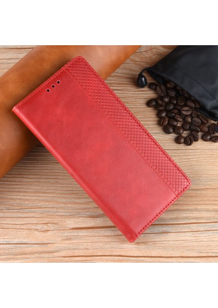 Xiaomi Poco X3 Nfc/poco X3-Red Için Vintage Stil Deri Cüzdan Kılıfı (Yurt Dışından)