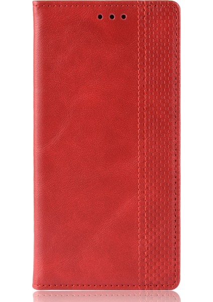 Xiaomi Poco X3 Nfc/poco X3-Red Için Vintage Stil Deri Cüzdan Kılıfı (Yurt Dışından)
