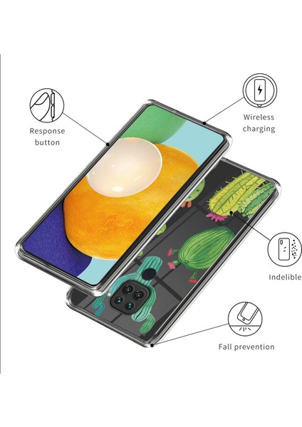 Desen Baskı Tpu Xiaomi Redmi Için Telefon Kapağı Not 9/redmi 10X 4g-Cactus (Yurt Dışından) modelleri