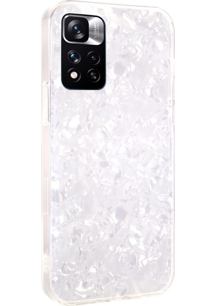 Şok Geçirmez Ince Sert Akrilik+ Yumuşak Tpu Kenarları Imd Koruyucu Net Telefon Kılıfı Xiaomi Redmi Note 11 Pro 5g (Çin) (Mediatek)/not 11 Pro+ 5g-Beyaz (Yurt Dışından) modelleri