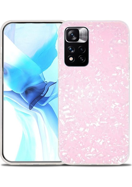 Şok Geçirmez Ince Sert Akrilik+ Yumuşak Tpu Kenarları Imd Xiaomi Redmi Için Not 11 Pro 5g (Çin) (Mediatek)/not 11 Pro+ 5g-Pink Için (Yurt Dışından)