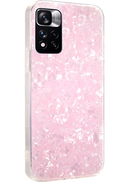 Şok Geçirmez Ince Sert Akrilik+ Yumuşak Tpu Kenarları Imd Xiaomi Redmi Için Not 11 Pro 5g (Çin) (Mediatek)/not 11 Pro+ 5g-Pink Için (Yurt Dışından) modelleri