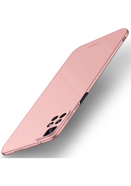 Xiaomi Için Poco M4 Pro 5g Telefon Kılıfı Damla Koruma Mat Strap-Rose Altın ile Mat Sert Pc Kapağı (Yurt Dışından)
