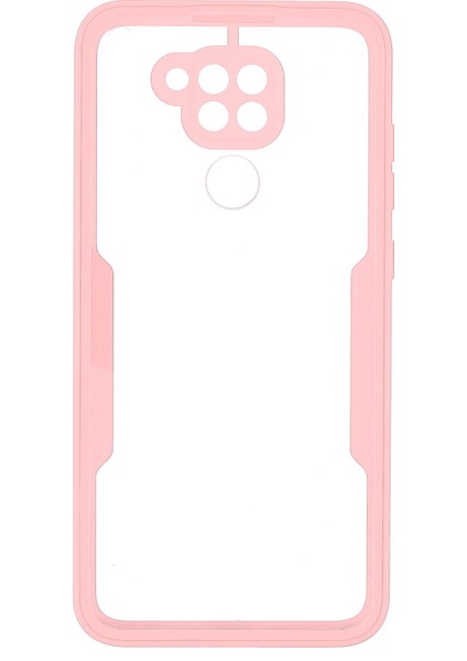 Lens Koruması Şok Geçirmez Pet Ekran Koruyucusu+Akrilik+Tpu Xiaomi Redmi Için Not 9 (Mtk Helio G85) Için Anti-Fall Anti Cep Telefonu Kapağı -Pink (Yurt Dışından)
