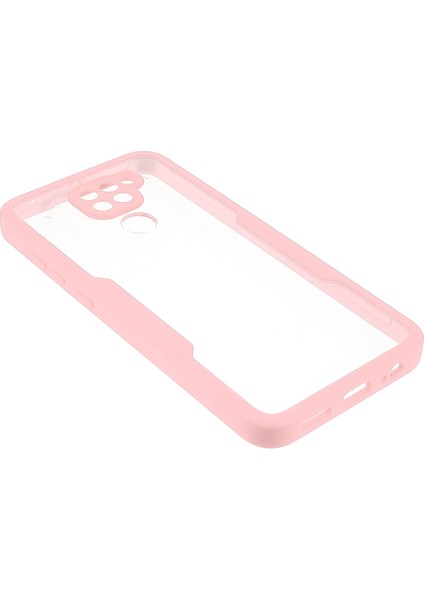 Lens Koruması Şok Geçirmez Pet Ekran Koruyucusu+Akrilik+Tpu Xiaomi Redmi Için Not 9 (Mtk Helio G85) Için Anti-Fall Anti Cep Telefonu Kapağı -Pink (Yurt Dışından)