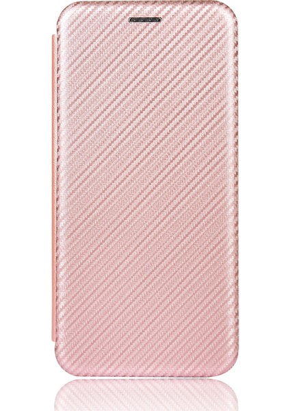 Karbon Fiber Otomatik Absorbed Deri Stand Cep Telefonu Kılıfı Xiaomi Redmi 9-Rose Altın (Yurt Dışından) modelleri