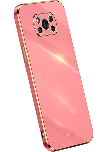 Xıaomı Poco X3/x3 Pro/x3 Nfc Için Xinli Telefon Kılıfı, Damla Geçirmez Elektrokaplatma Altın Kenar Tpu Koruyucu Arka Kapak Kırmızısı (Yurt Dışından)