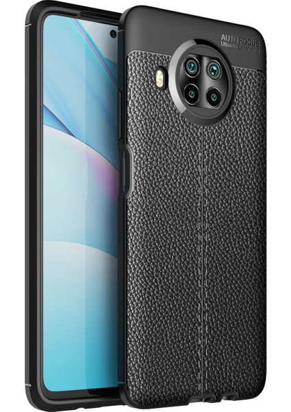 Litchi Doku Yumuşak Tpu Xiaomi Mi 10T Lite 5g-Black Için (Yurt Dışından)