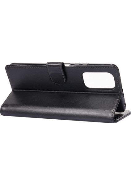 Folio Flip Ekleme Pu Deri Stand Kılıfı Cüzdan Kabuğu Xiaomi Redmi Note 10 Pro 4g (Hindistan)/note 10 Pro 4g (Global)/note 10 Pro Max-Black (Yurt Dışından)