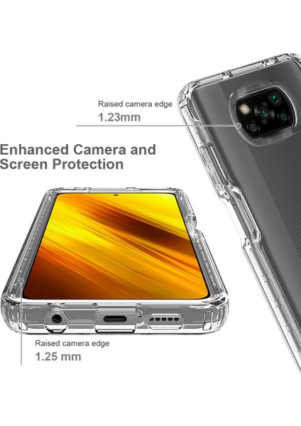 Net Şık Gradyan Renk Kılıfı Çıkarılabilir 2'si 1 Arada Tasarım Anti-Çizelge Tpu+Pc Telefon Kapağı Xiaomi Poco X3 Nfc/poco X3/poco X3 Pro-Şöhretli (Yurt Dışından)