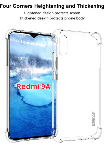 Xiaomi Redmi 9A Için 0.26MM 9h 2.5d Tam Tutkal Temperli Cam ile Şok Geçirmez Net Tpu Kasası (Yurt Dışından)
