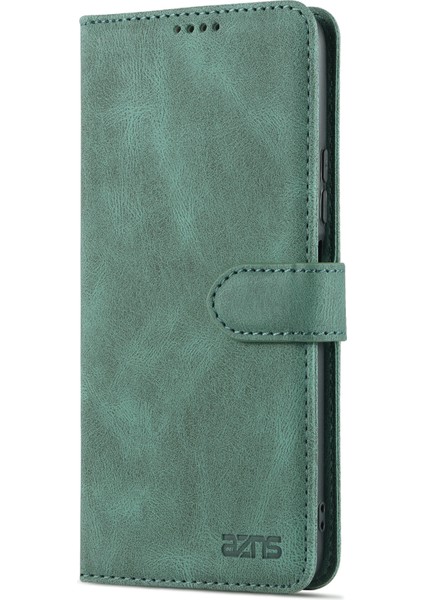 Shockroof Anti-Drop Cüzdan Tasarım Telefon Kılıfı Flip Telefon Kapağı Stand ile Xiaomi Redmi Note 10 Pro 5g/poco X3 Gt-Green (Yurt Dışından)