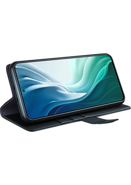 Xiaomi Mi 11I/POCO F3/redmı K40/REDMI K40 Pro/redmi K40 Pro+ Split Orijinal Deri Kitap Cüzdan Flip Kılıf Tam Koruma Folio Stand Kapak Koruyucu-Black (Yurt Dışından) modelleri