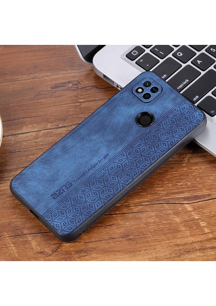 Xiaomi Için Redmi 10A/REDMI 9c/redmi 9c Nfc Baskılı Desen Anti-Drop Telefon Kılıfı Pu Deri Kaplamalı Tpu Kapak Mavisi (Yurt Dışından) fırsatları