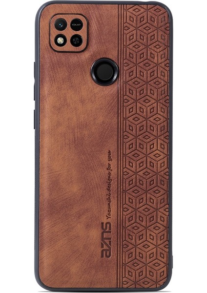 Xiaomi Için Redmi 10A/REDMI 9c/redmi 9c Nfc Pu Deri Kaplamalı Tpu Kılıf Anti-Düşük Basılı Desenli Desen Telefon Kapak-Kahverengi (Yurt Dışından) fiyatları