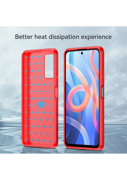 1.8mm Anti-Fall Iyi Korumalı Karbon Fiber Fırçalanmış Doku Tpu Xiaomi Redmi Için Not 11 5g (Çin) (Mediatek)/redmi Not 11T 5g/not 11S 5g-Kırmızı (Yurt Dışından) fırsatları