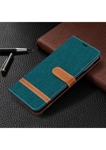 Xiaomi Redmi Için Çeşitli Kot Ceza Cüzdan Deri Kapağı Not 9 Pro Max/note 9 Pro/not 9s-Yeşil (Yurt Dışından) fırsatları