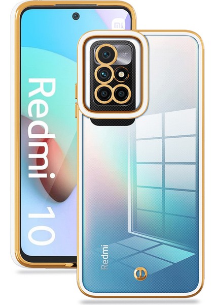 Xiaomi Redmi Için Koruyucu Telefon Kılıfı Not 11 4g (Mediatek)/10 4g (2021)/10 2022 4g, Elektrokaplatma Anti-Drop Tpu Telefon Kapak-Beyaz (Yurt Dışından)