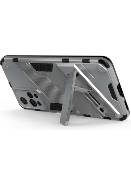Şok Geçirmez Yumuşak Tpu Sert Pc Sırt Çizilmeye Dayanıklı Kapak, Xiaomi Için Kickstand ile Çizilmeye Dayanıklı Kapak Note 11 Pro 5g (Çin) (Mediatek)/11 Pro+ 5g-Beyaz (Yurt Dışından) modelleri