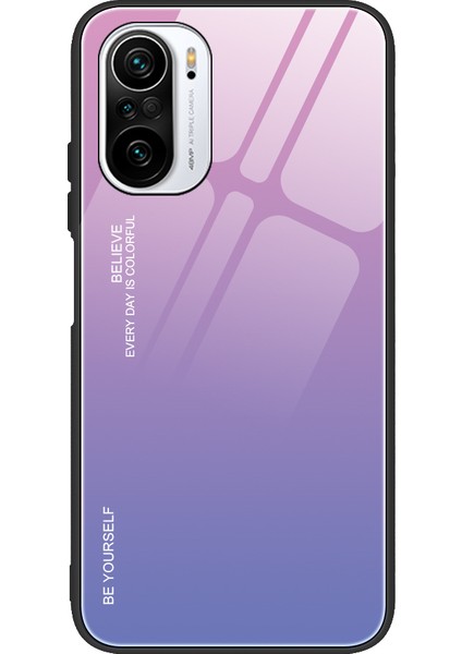 Xiaomi Redmi K40/REDMI K40 Pro/poco F3/mi 11I-PINK/MOR Için Ince Hafif Hafif Temperli Cam (Yurt Dışından)