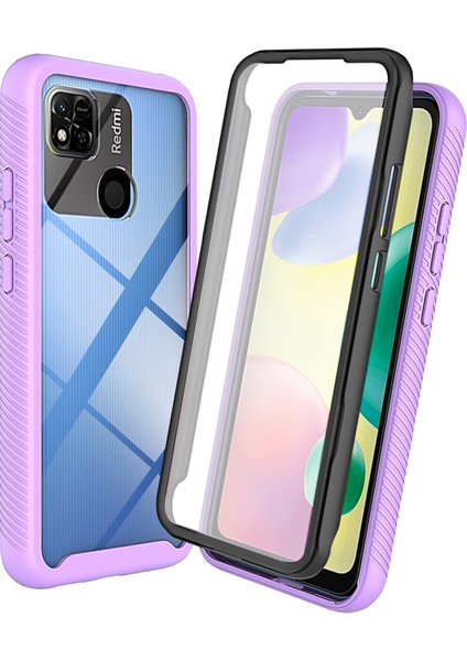 Xiaomi Redmi 9c/9c NFC/10A Için Pc+Tpu Hibrit Kılıf, Tam Kapsam Pet Ekranı Koruyucu-Doğru ile 3'ü Şok Geçirmez Telefon Kabuğu (Yurt Dışından)