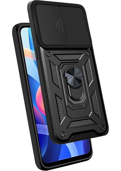 Xiaomi Redmi Için Note 11 Pro 5g (Çin) (Mediatek)/note 11 Pro+ 5g Ring Kickstand Tpu+ Pc Telefon Kılıfı Kamera Koruması Arka Kapak Black (Yurt Dışından) fiyatları