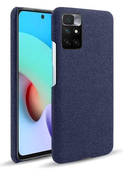 Telefon Kapağı Xiaomi Redmi Için Iyi Korumalı Bez Kaplamalı Plastik Telefon Kılıfı Not 11 4g (Mediatek)/10 4g (2021)/10 2022 4g-Blue (Yurt Dışından)