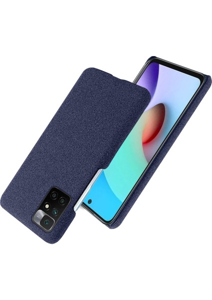 Telefon Kapağı Xiaomi Redmi Için Iyi Korumalı Bez Kaplamalı Plastik Telefon Kılıfı Not 11 4g (Mediatek)/10 4g (2021)/10 2022 4g-Blue (Yurt Dışından) fiyatları