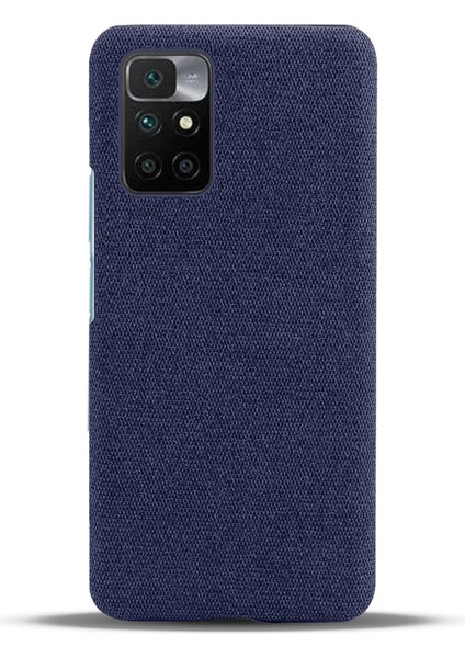 Telefon Kapağı Xiaomi Redmi Için Iyi Korumalı Bez Kaplamalı Plastik Telefon Kılıfı Not 11 4g (Mediatek)/10 4g (2021)/10 2022 4g-Blue (Yurt Dışından) modelleri