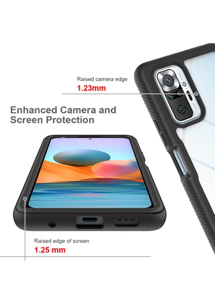 Xiaomi Redmi Için Tpu+Pc Hibrid Kılıf Not 10 Pro/not 10 Pro Maksimum Cep Telefon Koruyucu Kapak Black (Yurt Dışından) fırsatları