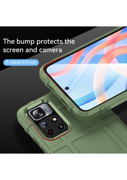 Xiaomi Redmi Için Not 11 5g (Çin) (Mediatek)/not 11T 5g/not 11S 5g Şık Sağlam Kare Izgara Tasarım Kalınlaştırılmış Tpu Şok Geçirmez (Yurt Dışından) fırsatları