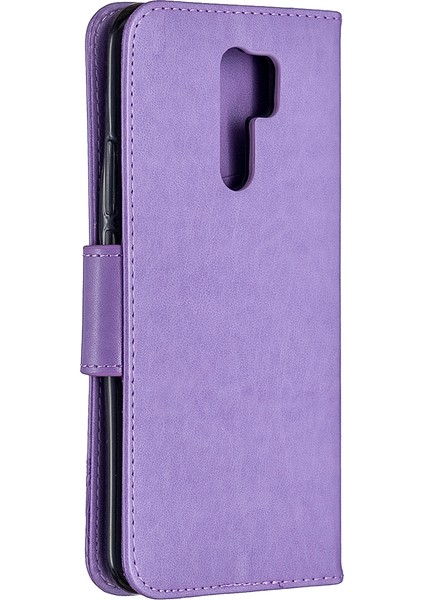 Baskı Kelebekleri Cüzdan Stand Flip Deri Telefon Kabuğu Xiaomi Redmi 9-Doğum Için (Yurt Dışından) modelleri
