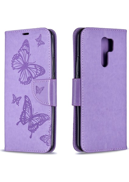 Baskı Kelebekleri Cüzdan Stand Flip Deri Telefon Kabuğu Xiaomi Redmi 9-Doğum Için (Yurt Dışından) fırsatları