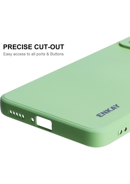 Düz Renk Düz Kenar Sıvı Silikon Kesin Kesim Şok Geçirmez Telefon Kılıfı Xiaomi Redmi Note 11 Pro 5g (Çin) (Mediatek)/not 11 Pro+ 5g-Işık Yeşil (Yurt Dışından) modelleri