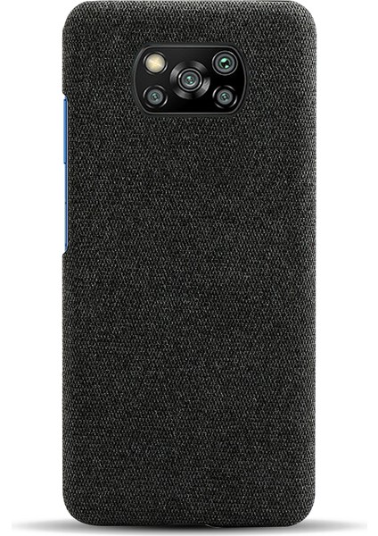 Kumaş Doku Xiaomi Poco Için Plastik Geri Kılıf (Yurt Dışından)