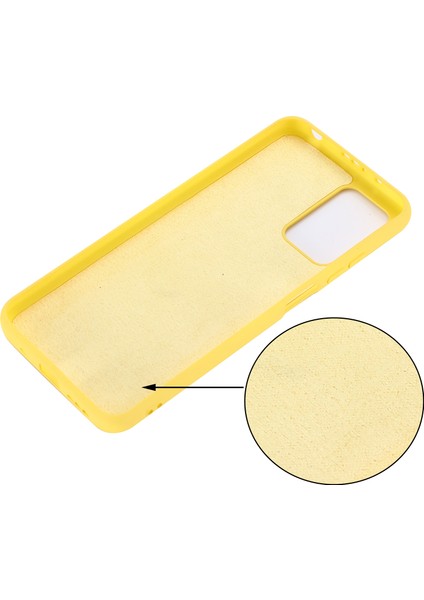Sıvı Silikon+Yumuşak Mikrofiber Astar Ince Arka Kapak Xiaomi Redmi 10 4g (2021)/REDMI 10 2022 4g/redmi Not 11 4g (Mediatek)/redmi 10 Prime-Sarı (Yurt Dışından) fırsatları