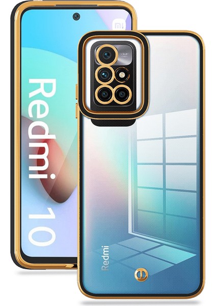 Xiaomi Redmi Için Koruyucu Telefon Kılıfı Not 11 4g (Mediatek)/10 4g (2021)/10 2022 4g, Elektrokaplatma Anti-Drop Tpu Telefon Kapak Black (Yurt Dışından)