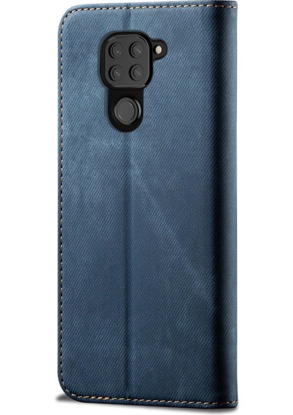 Xiaomi Redmi Için Retro Style Kot Ceza Deri Kabuk Not 9/redmi 10X 4g-Mavi (Yurt Dışından)