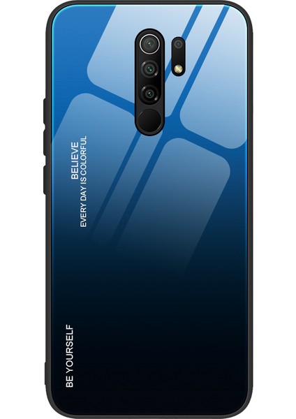 Xiaomi Redmi Için 9-Mavi/siyah Için Gradyan Renk Temperli Cam+Pc+Tpu Kabuğu (Yurt Dışından) fiyatları