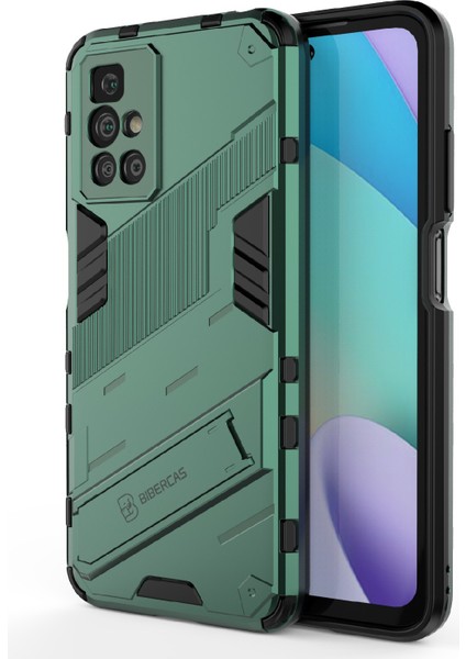 Xiaomi Redmi 10 4g (2021)/REDMI 10 2022 4g/redmi Not 11 4g (Mediatek) Zırh Şok Geçirmez Yumuşak Tpu+Sabit Pc Kickstand Sırt Örtü Yeşili (Yurt Dışından) fiyatları