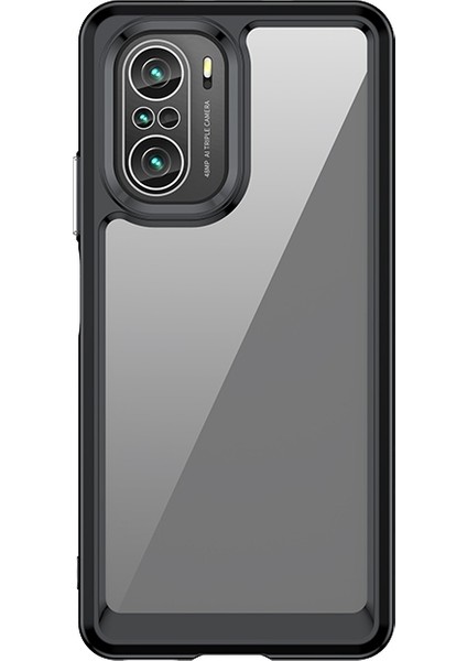 Xiaomi Poco F3/mi 11I/MI 11X/MI 11X Pro/redmi K40/K40 PRO/K40 Pro+ Bağımsız Düğmeler Telefon Kabuğu Tpu+ Akrilik Hibrit Kılıf Black (Yurt Dışından)