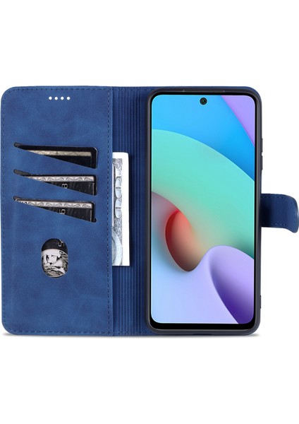 Xiaomi Redmi Için Not 11 5g (Çin) (Mediatek)/not 11T 5g/not 11S 5g Pu Deri Flip Folio Kasa Cüzdan Stand Şok Geçirmez Tpu Iç Kabuk Telefon Kapak Mavi (Yurt Dışından) fırsatları